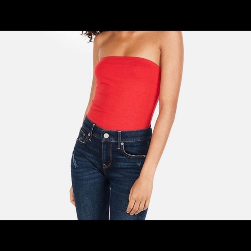 Express Red Summer Tube Top